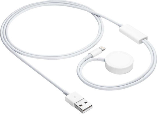 Akyga Charging Cable Зарядно за Apple Watch Ultra 2, Серия 9, 8, 7, 6, 5, 4, 3, 2, 1 Черен