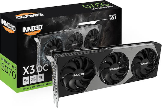 Inno 3D GeForce RTX 5070 12GB GDDR7 X3 OC Κάρτα Γραφικών
