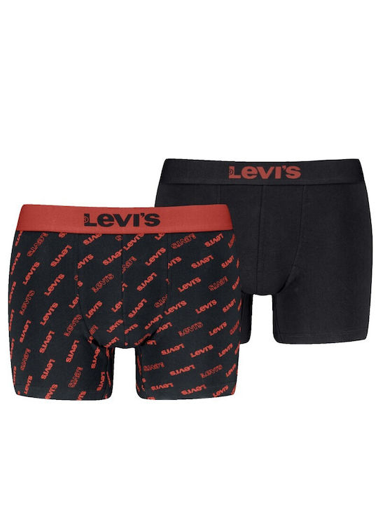Levi's Herren Boxershorts Schwarz 2Packung