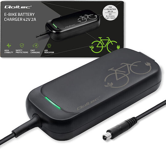 Qoltec Charger for Electric Scooter Xiaomi in Black Color