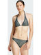 Padded Sportswear Neckholder Set Bikini με Αφαιρούμενη Ενίσχυση Γκρι