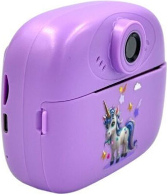 Unicorn Children's Camera with Thermal Printing Purple