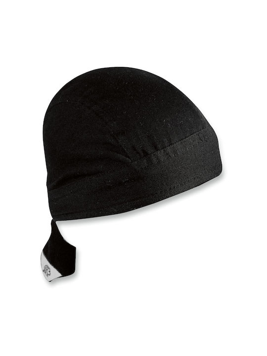 Zan Headgear Μπαντάνα Αναβάτη Μοτοσυκλέτας Βαμβακερή Μαύρο Χρώμα