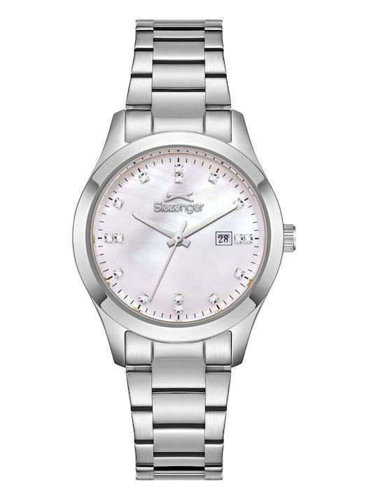 Slazenger Women's Watch with Silver Metal Bracelet