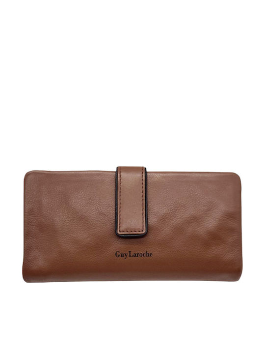 Small Leather Women's Wallet Classic with RFID Tabac Brown
