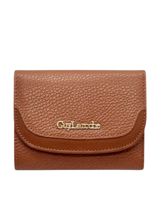 Small Leather Women's Wallet Classic with RFID Tabac Brown