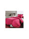 Pierre Cardin Colours Σεντόνι Μονό 170x260εκ. Rosso