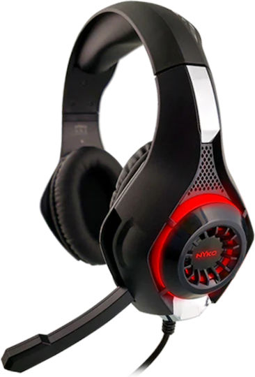 NYKO Căști Gaming Core Over Ear Cu Conectivitate 2x3,5 mm / 3,5 mm / USB Roșii Pentru Nintendo Switch / PC / PS4 / PS5 / XBOX