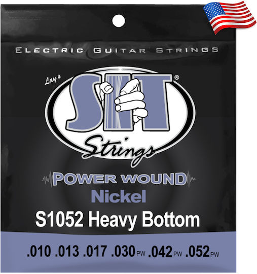 Sit Power Wound Electric Guitar Strings Set 10 - 52