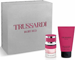 Trussardi Ruby Red Women's Fragrance Set with Eau de Parfum 2 Pieces Trussardi Ruby Red Women's Fragrance Set with Eau de Parfum 2 Pieces