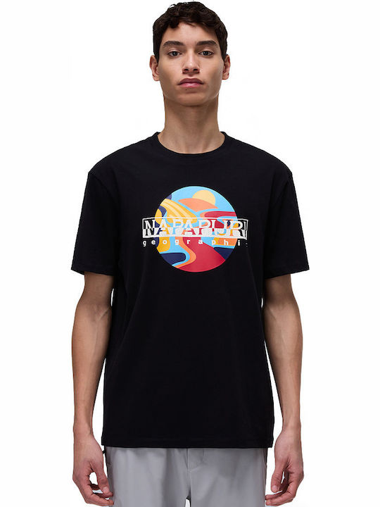 Napapijri Svaldor T-shirt Μαυρο