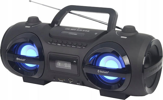 Reflexion Преносима Аудиосистема с CD Радио Bluetooth USB Черен