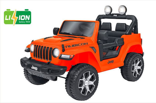 Wrangler Rubicon Две Места с Дистанционно Управление Вдъхновен 12 Волта Оранжев за 3+ Години