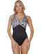 One Piece Swimsuit for Large Bust Black