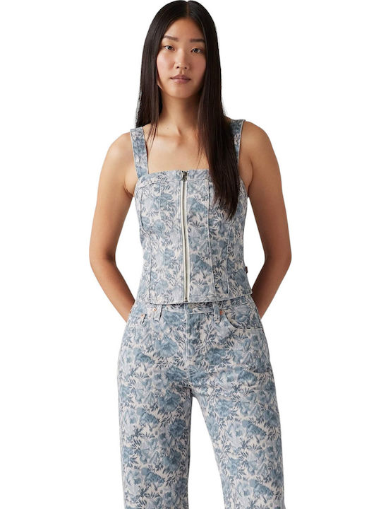 Levi's Women's Blouse Corset Indigo