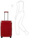 Porsche Design Roadster Medium Travel Suitcase Carmine Red with 4 Wheels Height 69cm