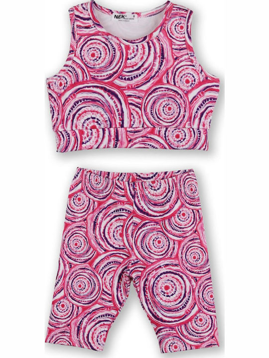 Nek Kids Wear Παιδικό Σετ με Κολάν Φούξια 2τμχ