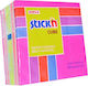 Stick N Cube Haftnotizen 76x76mm 400 Blatt Neon-Pastellrosa