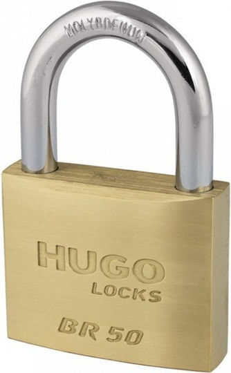 Hugo Locks Br Line Bronze Vorhängeschloss Messing mit Schlüssel 20mm 1Stück