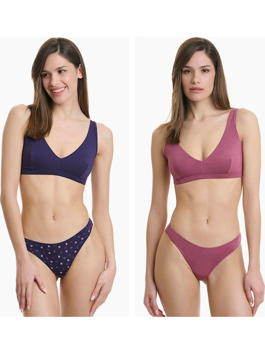 Walk Bamboo Damen Brasilien 2Pack Multicolour