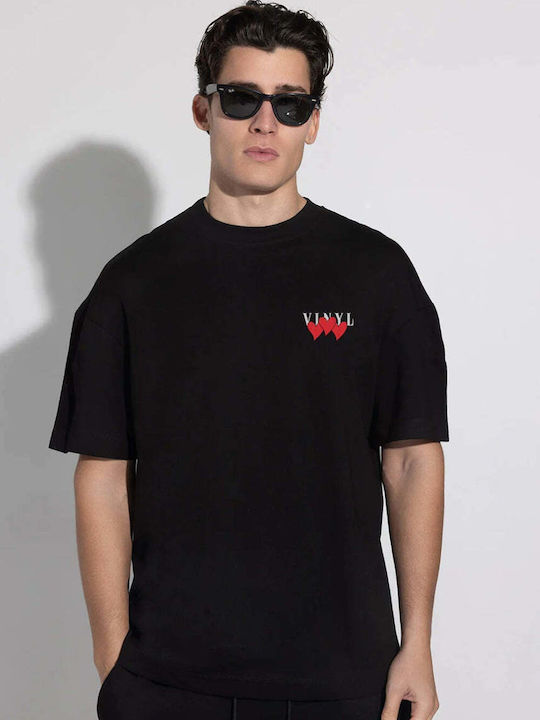 Vinyl Art Clothing T-shirt Μαύρο