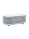 Karlsson Tabletop Digital Clock Plastic With Alarm Clock Grey 2586033GY