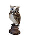 Inart Dekorative Eule aus Polyresin 6x17cm 1Stück