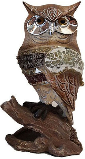 Inart Διακοσμητική Κουκουβάγια Πολυρητίνης 9x12cm