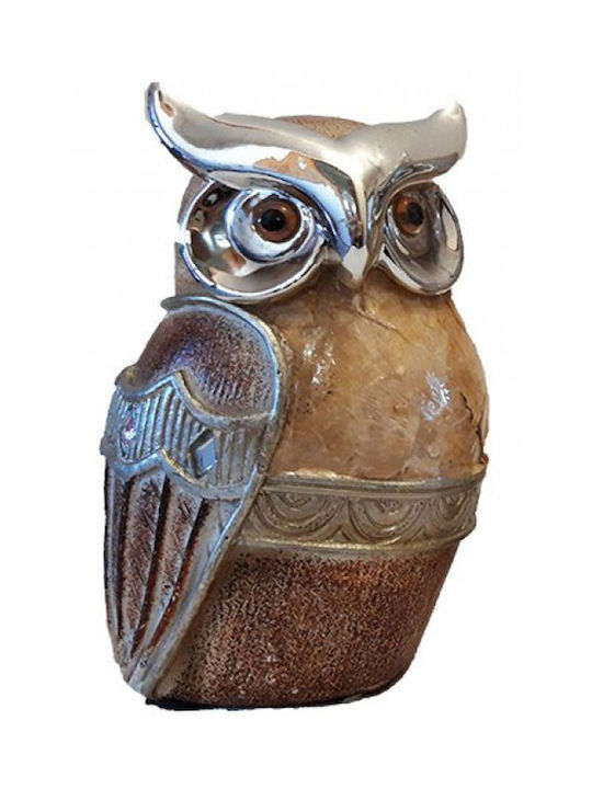 Inart Διακοσμητική Κουκουβάγια Πολυρητίνης 8x13cm