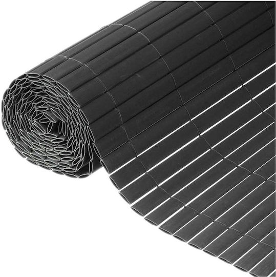 Sidirela Gard de Bambus Plastic cu Jumătate de trestie 1x3m