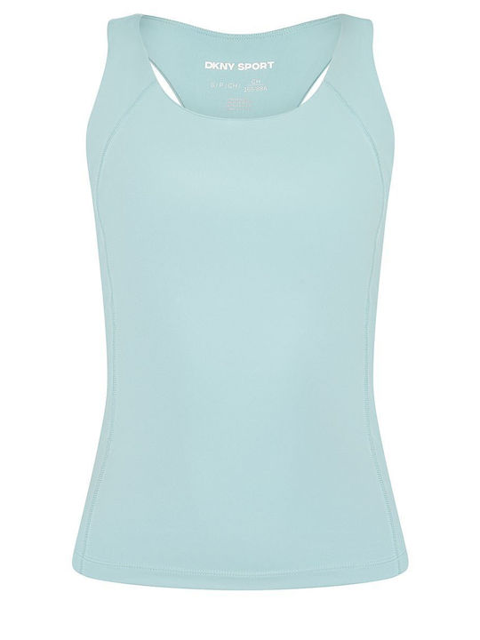 DKNY Women's Athletic Blouse Sleeveless Blue