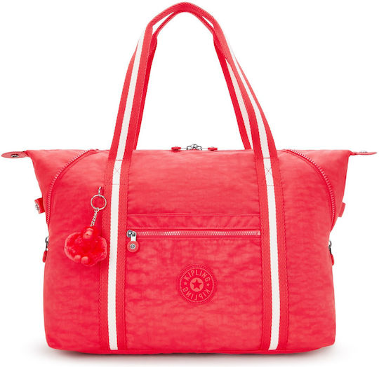 Kipling 58cm Σακ Βουαγιάζ Κόκκινο Υφασμάτινο 20x32εκ.
