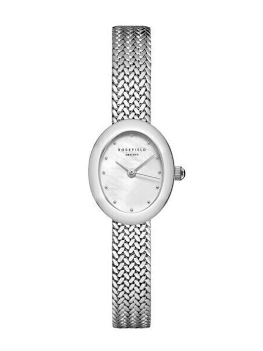 Rosefield Mini Women's Watch with Silver Metal Bracelet MWSMS-M05