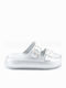 Flache Sandalen für Damen in Silber Farbe