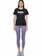 Женски Изрязан легинси Purple