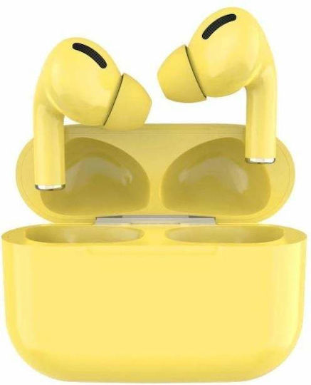 Pro In ear Bluetooth хендсфри Слушалки с Кутийка за Зареждане Жълт