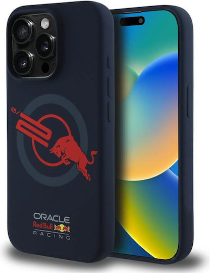 Red Bull Umschlag Rückseite Silikon / Kunststoff Marineblau (iPhone 15 Pro)