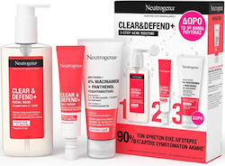 Neutrogena Clear & Defend+ Σετ Περιποίησης για Ενυδάτωση & Κατά της Ακμής