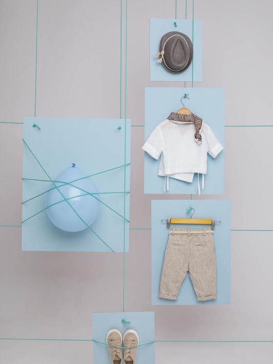 Bambolino Baptism Suit for Boys Marinos Beige