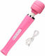 Vibrator cu Cap Flexibil Stimulare Clitoridiană Siks Vârf din Silicon Moale 10 Moduri de Vibrație Masaj Impermeabil Dimensiuni 32 X 6 Cm Roz Alb