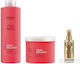 Wella Invigo Color Brilliance Set Tratamente Pentru Par Pentru Păr Vopsit Cu Șampon Mască Și Ulei 3 Bucăți