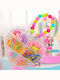 Set Kinderhaarklammern mit Gummiband / Haarspange Herz 10Stück