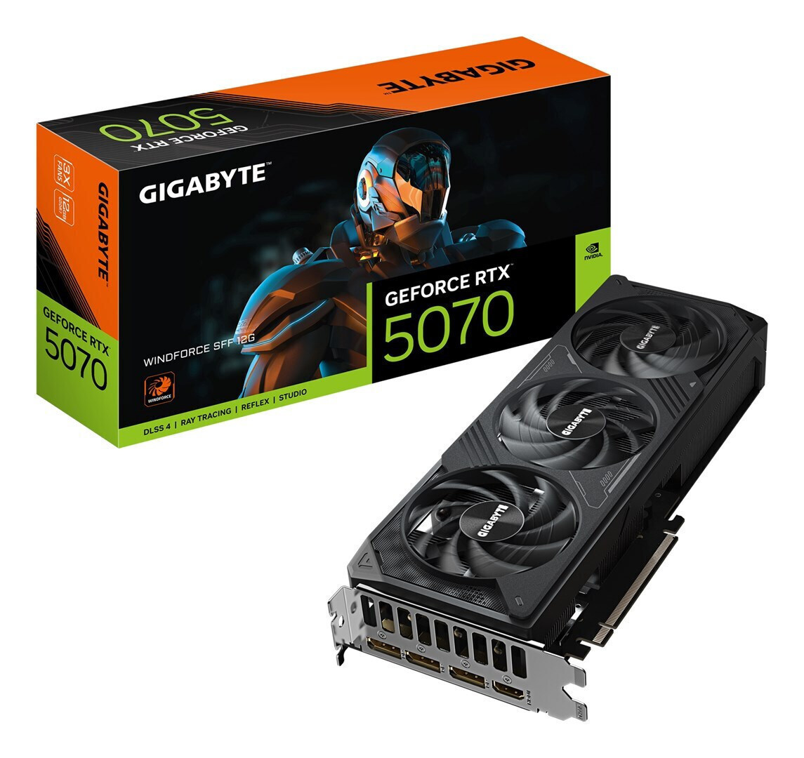 Gigabyte GeForce RTX 5070 12GB GDDR7 Windforce SFF Κάρτα Γραφικών