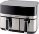 Heinner Air Fryer with Double Detachable Bucket 8.6lt Black HAF-H9DB17BKS