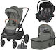 Coccolle Aspen Adjustable 2 in 1 Baby Stroller Suitable for Newborn Moss Green