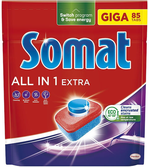 Somat All In One Extra 1x85 Капсули за съдомиялна