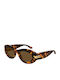 Bottega Veneta Damen Sonnenbrille mit Braun Schildkröte Kunststoff Gestell und Braun Linse
