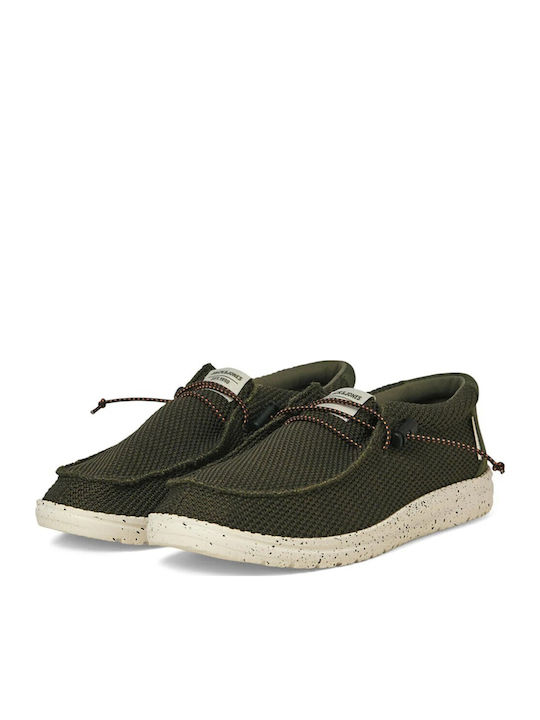 Jack & Jones Ανδρικά Μοκασίνια σε Πράσινο Χρώμα
