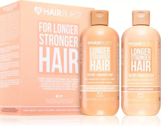 Hairburst Longer Stronger Hair Set de îngrijire a părului pentru hidratare pentru păr uscat cu Șampon și Balsam 2buc