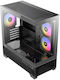 Antec CX500M ARGB Gaming Mini Tower Κουτί Υπολογιστή με Πλαϊνό Παράθυρο Μαύρο